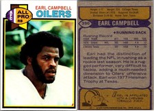 Earl Campbell Cards, Rookie Cards and Memorabilia Guide 10