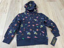 polo ralph lauren toddler Polo Bear Fleece Full Zip Hoodie Sweatshirt Sz 4.