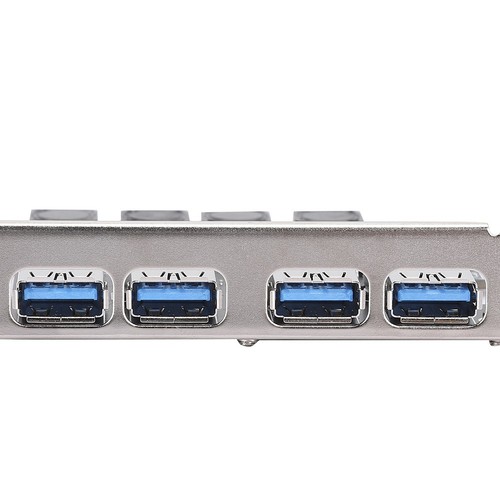 PC Expansion Card USB 3.0 PCI E 4 Port Adapter For Chip High Speed Transf FY - Afbeelding 8 van 13