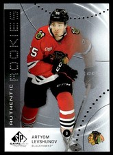 2025-26 SP GAME USED AUTHENTIC ROOKIES ARTYOM LEVSHUNOV CHICAGO BLACKHAWKS