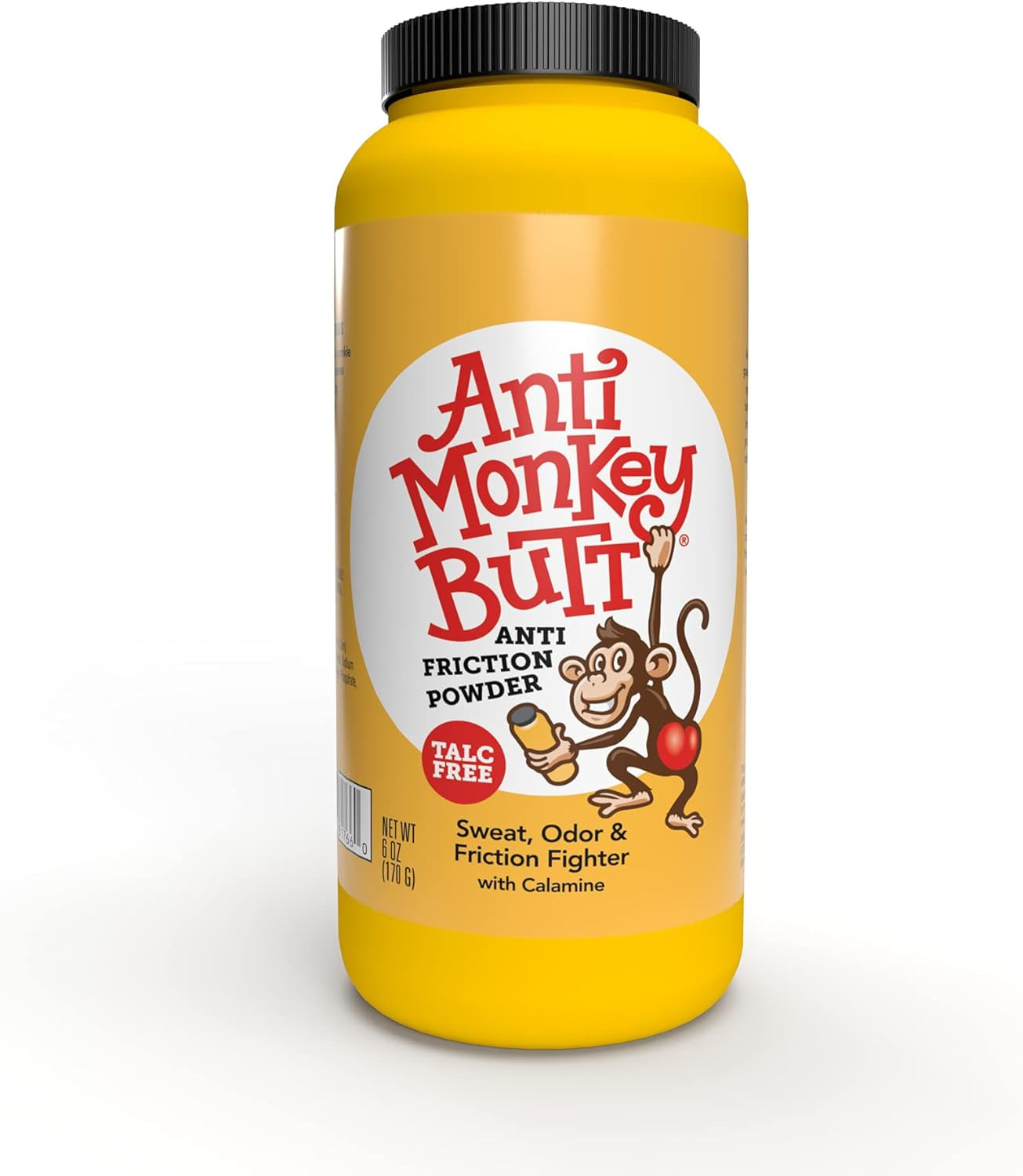 Anti Monkey Butt | Body Powder with Calamine | Sweat, Odor and Friction Fighter
