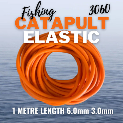 1 m 6 mm orange Schlauch Angeln Gummi Katapult Schleuder elastisch 3060 Angeln