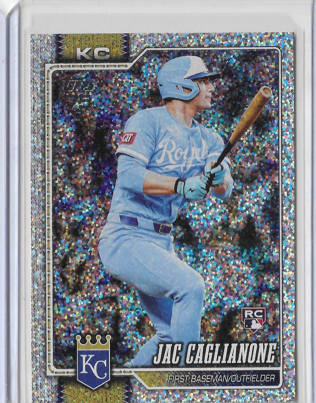 2026 Topps Series 1 Jac Caglianone #138 Rookie SandGlitter (RC) Kansas City