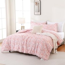 Size Comforter Set, Lightweight Summer Bedding Comforter Sets King Pink Floral