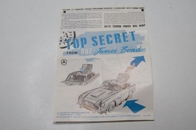 B79 1:1 ORIGINAL CORGI TOYS JAMES BOND 007 ANLEITUNG ASTON MARTIN EXC.