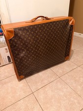 AUTHENTIC LOUIS VUITTON LV MONOGRAM LOGO VINTAGE TRAVEL BAG LUGGAGE 26"x 19.5"x7