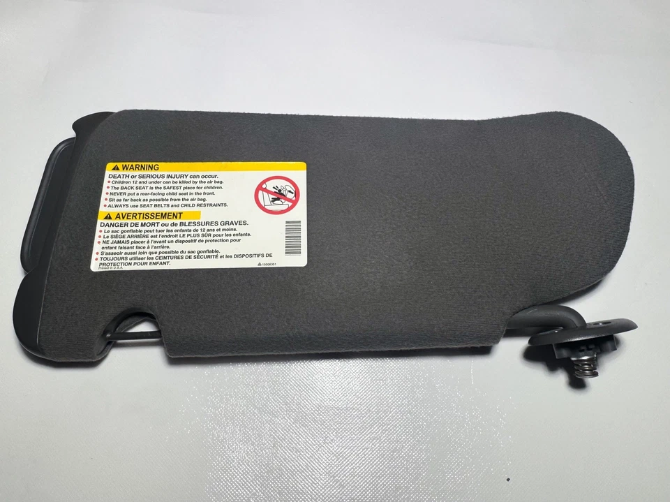 2000-2005 Buick Lesabre Left Right Pair of Sun Visors BLACK  OEM - Image 3 of 4