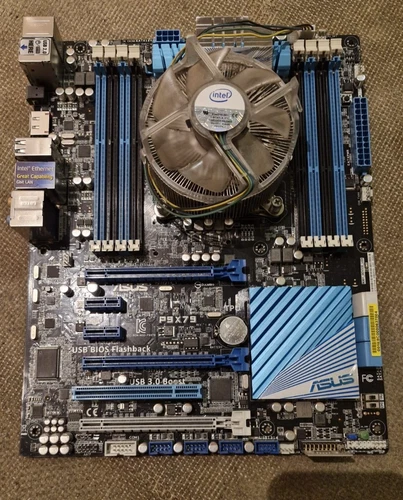 PC Motherboard CPU Bundle ASUS P9X79 + i7 4820K + Cooler + Backplate