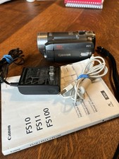 Canon FS 11 Digital Video Camcorder 45x Zoom 16GB WORKS INSTRUCTION MANUAL VGC
