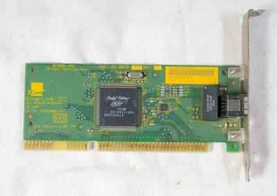 Vintage 3Com Etherlink III 3C509B-TPO 10BaseT ethernet card 16 bit ISA ISAP16