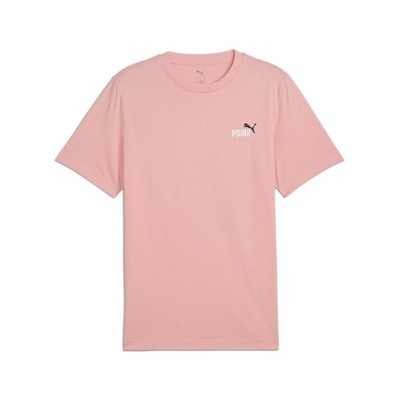 PUMA Ess 2 Col Small Logo Tee T-Shirt, Pink Fruit, Unisex-Erwachsene