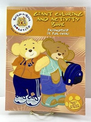 Build A Bear Workshop Giant Coloring and Activity Book PreOwned Never Used