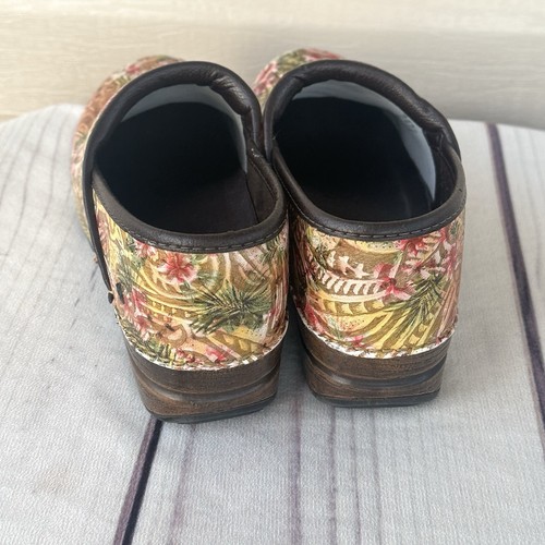 Dansko XP Professional Clogs Floral Multicolor Shoes Women's EU 39 Comfort Nurse - Picture 7 of 10