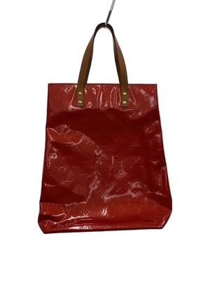 LOUIS VUITTON Reed MM Monogram Vernis RED Enamel RED