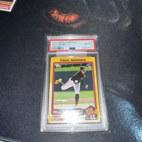 Paul Skenes 2024 Topps X Berman #12 YELLOW 20/35 PSA 10 Gem Mint RC