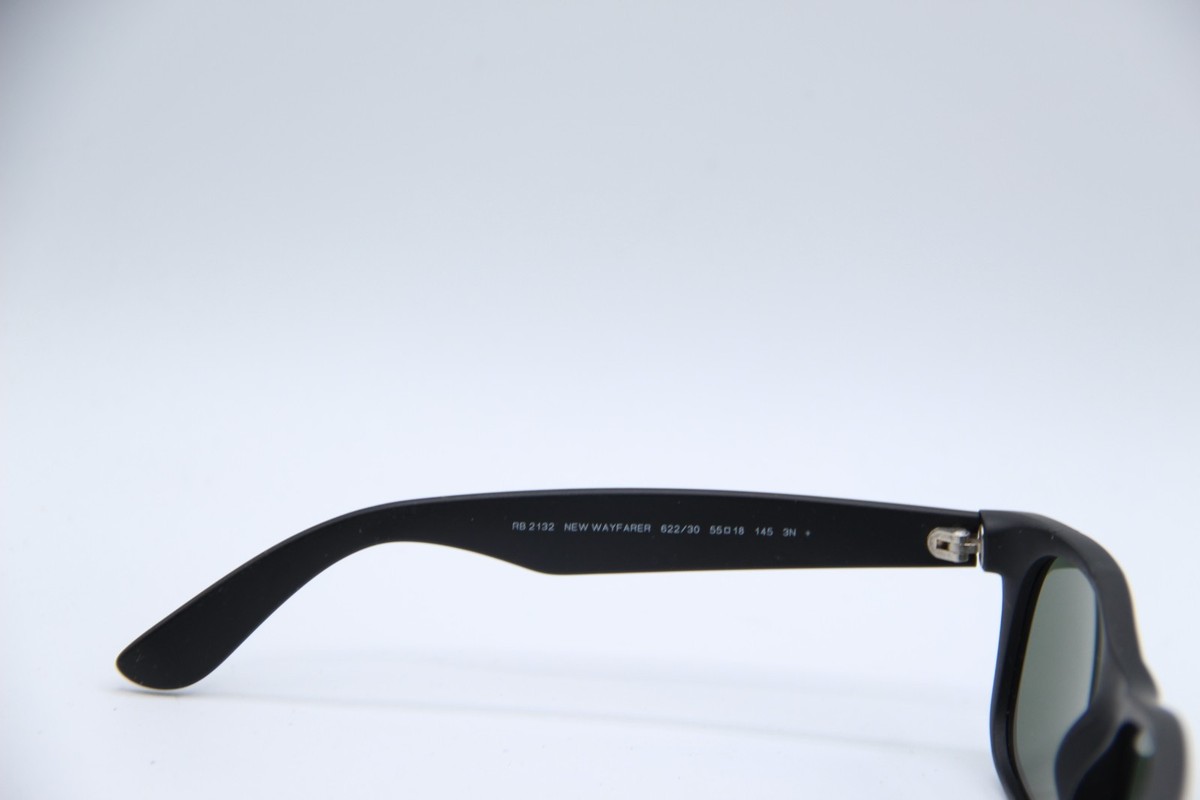 NEW RAY-BAN RB 2132 622/30 BLACK WAYFARER AUTHENTIC FRAMES