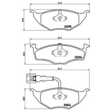 Satz Bremsbeläge Bremsklötze vorne für Audi A2 8Z0 | 24177550