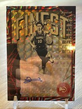 2025-26 Topps Finest Zaccharie Risacher Red Black Geometric Refractor Auto 03/10