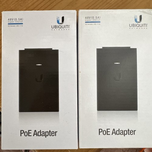 TWO x Ubiquiti Unifi Gigabit PoE Injector 48V 0.5A EU Version CEE 7/16 - UNUSED - 第 1/2 張圖片
