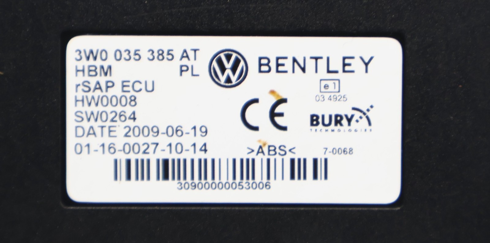 2006 - 2012 BENTLEY CONTINENTAL TELEPHONE COMMUNICATION CONTROL MODULE UNIT OEM