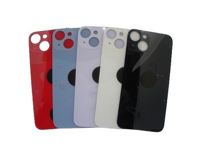Für iPhone 14 Backcover Akku Abdeckung Rück Glas Big Hole OHNE Magnet OHNE Linse
