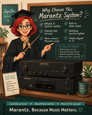 Marantz PM66SE KI Signature Amplifier + CD6000 OSE Serviced CD Player Hi-Fi