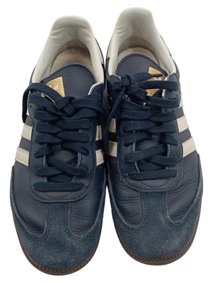 adidas Samba Sneaker low Damen Blau Retro Leder Gr. 42