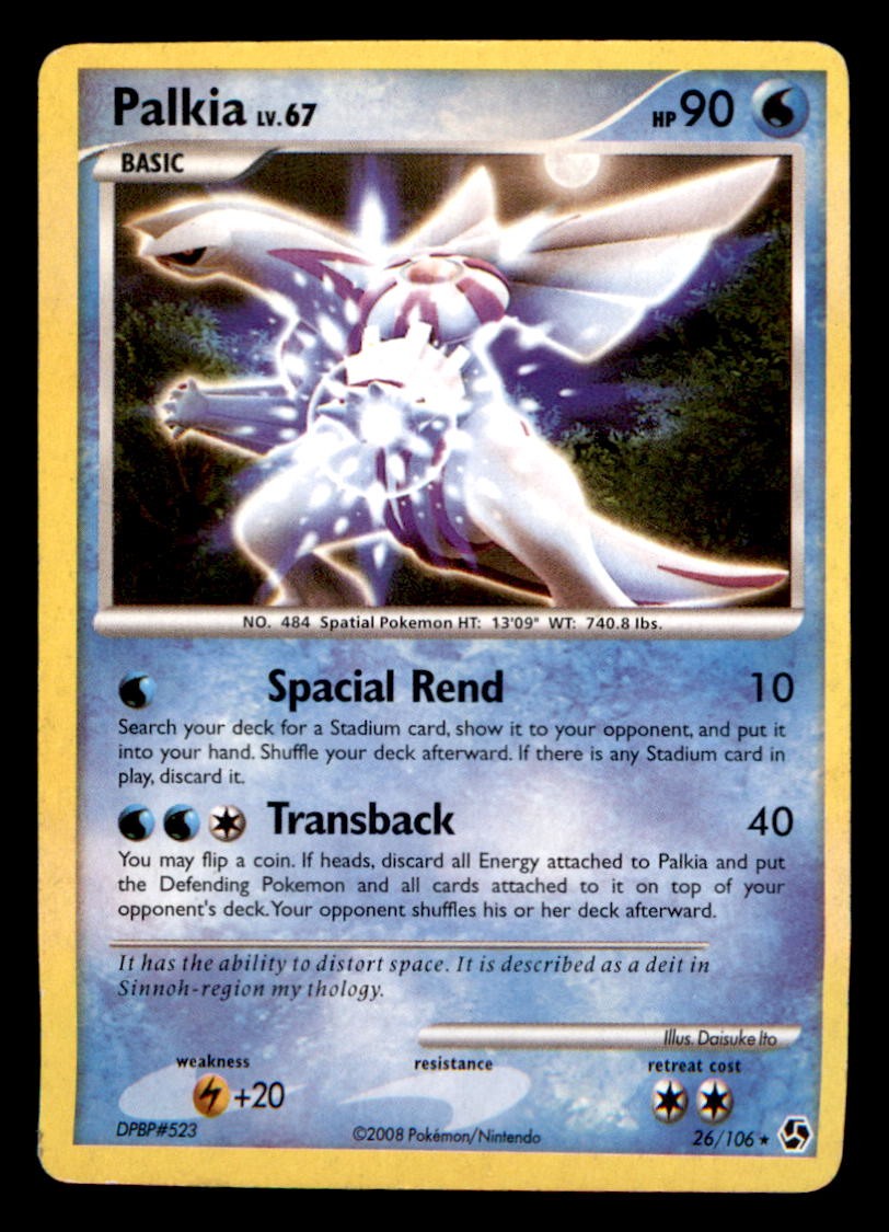 Palkia 26/106 Rare Great Encounters Pokemon Near Mint