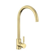 Rangemaster Aquatrend Single Lever Kitchen Mixer Tap Brushed Brass - TRE1SLBB/