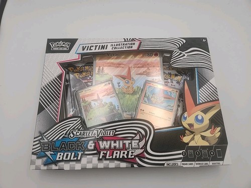Pokemon Black Bolt & White Flare Unova Victini Illustration Collection Box