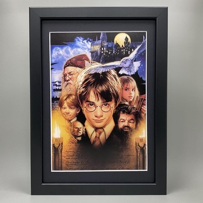 HARRY POTTER UND DER STEIN DER WEISEN DER PHILOSOPHEN GERAHMTES FILMPOSTER KUNST