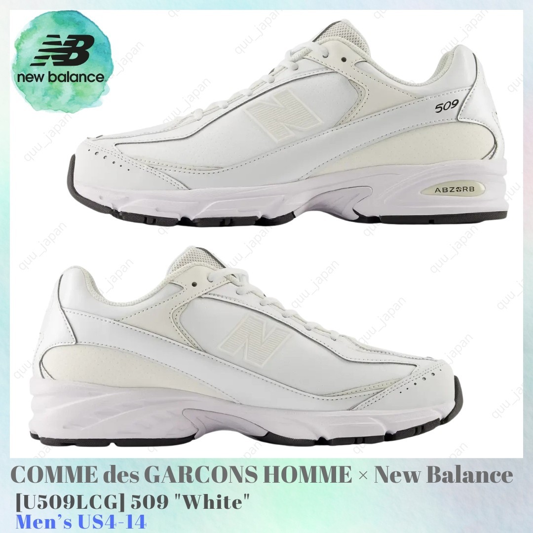 COMME des GARCONS HOMME × New Balance 509 White U509LCG Men's US4