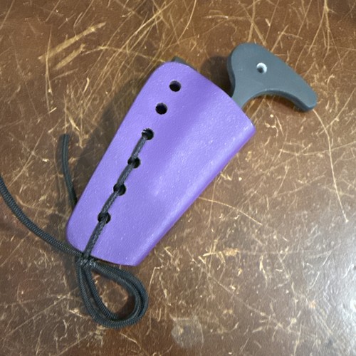 Black Triangle G10 Knife PURPLE