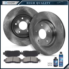 Fits 2013-2017 Nissan Altima 2.5L 3.5L Front Sloid Brake Rotors & Ceramic Pads