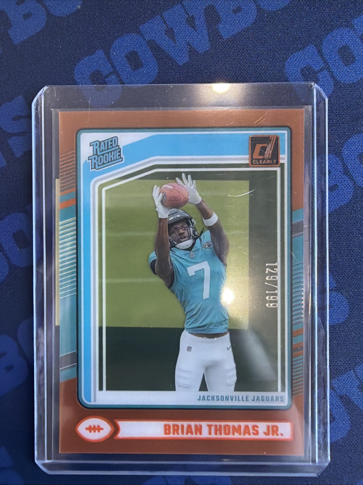 2024 Panini Clearly Donruss Rated Rookie Brian Thomas Jr. #64 (RC) /129