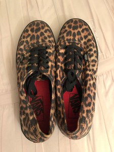 animal print lace up sneakers