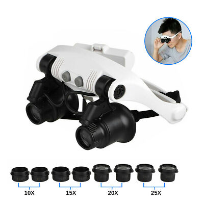10/15/20/25X Jeweler Watch Repair Magnifying Glasses Magnifier Loupe Microscope