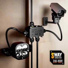 2 Pcs Waterproof Junction Box 3-6 Way Outdoor IP68 Electrical Cable Connector UK