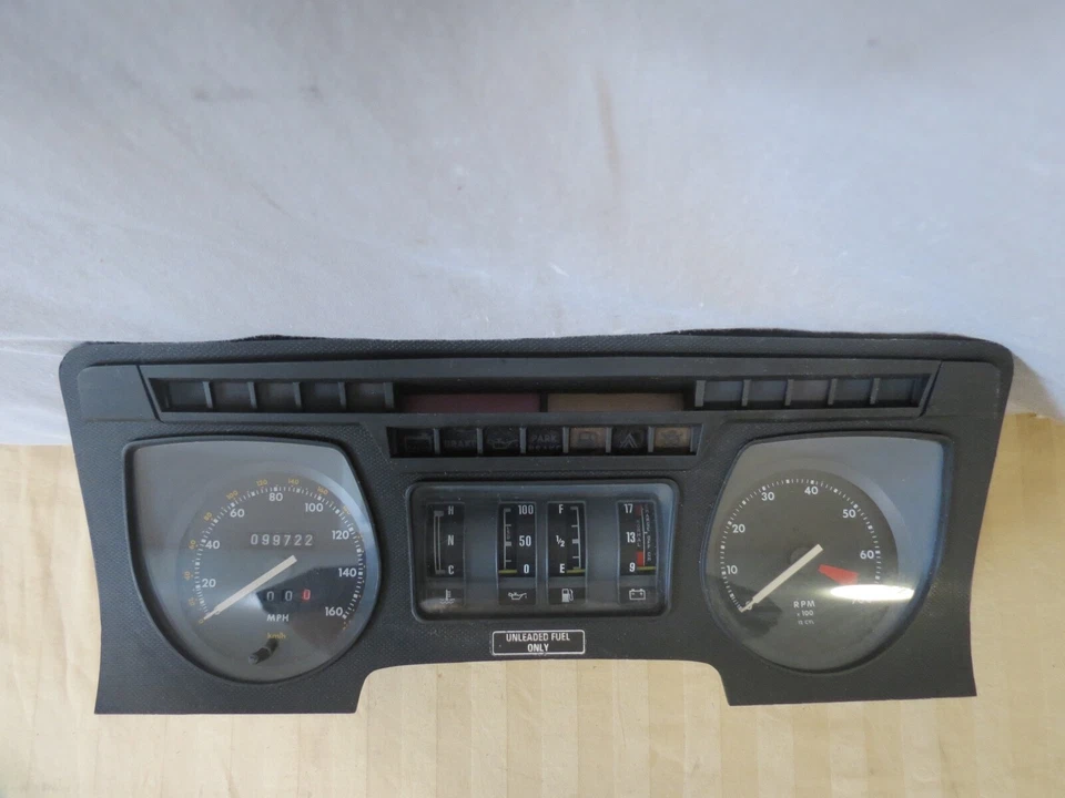 85 86 87 1985-1987 Jaguar XJS Instrumento Velocímetro Cuadro Calibre MPH 99k Fabricante de equipo original Foto 2 de 4