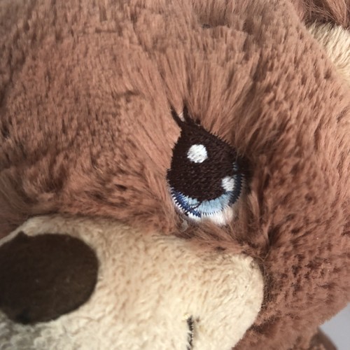 Precious Moments 8” Brown Teddy Bear Plush Embroidered Eyes Stuffed Animal Toy - Picture 3 of 12