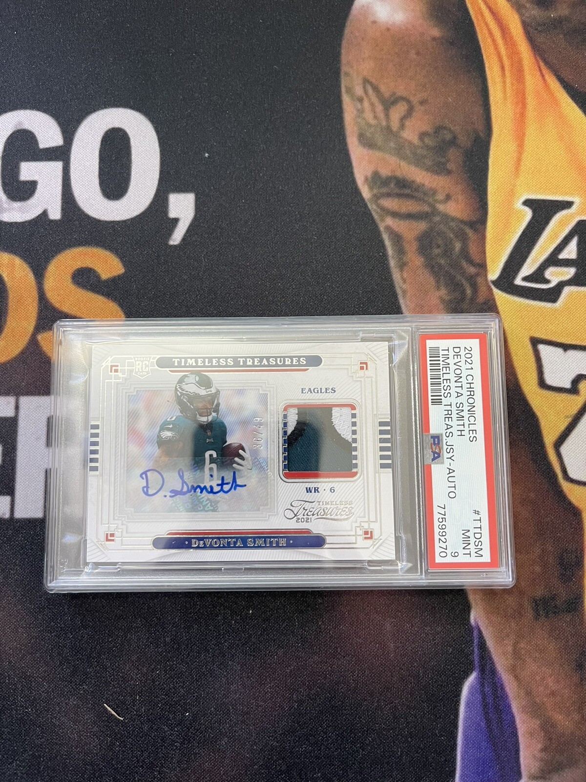 DeVonta Smith Panini Chronicles Timeless Treasures Jerseys #TTDSM Autograph