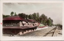 CPR Depot Revelstoke British Columbia BC Station Gowen Sutton RPPC Postcard H46