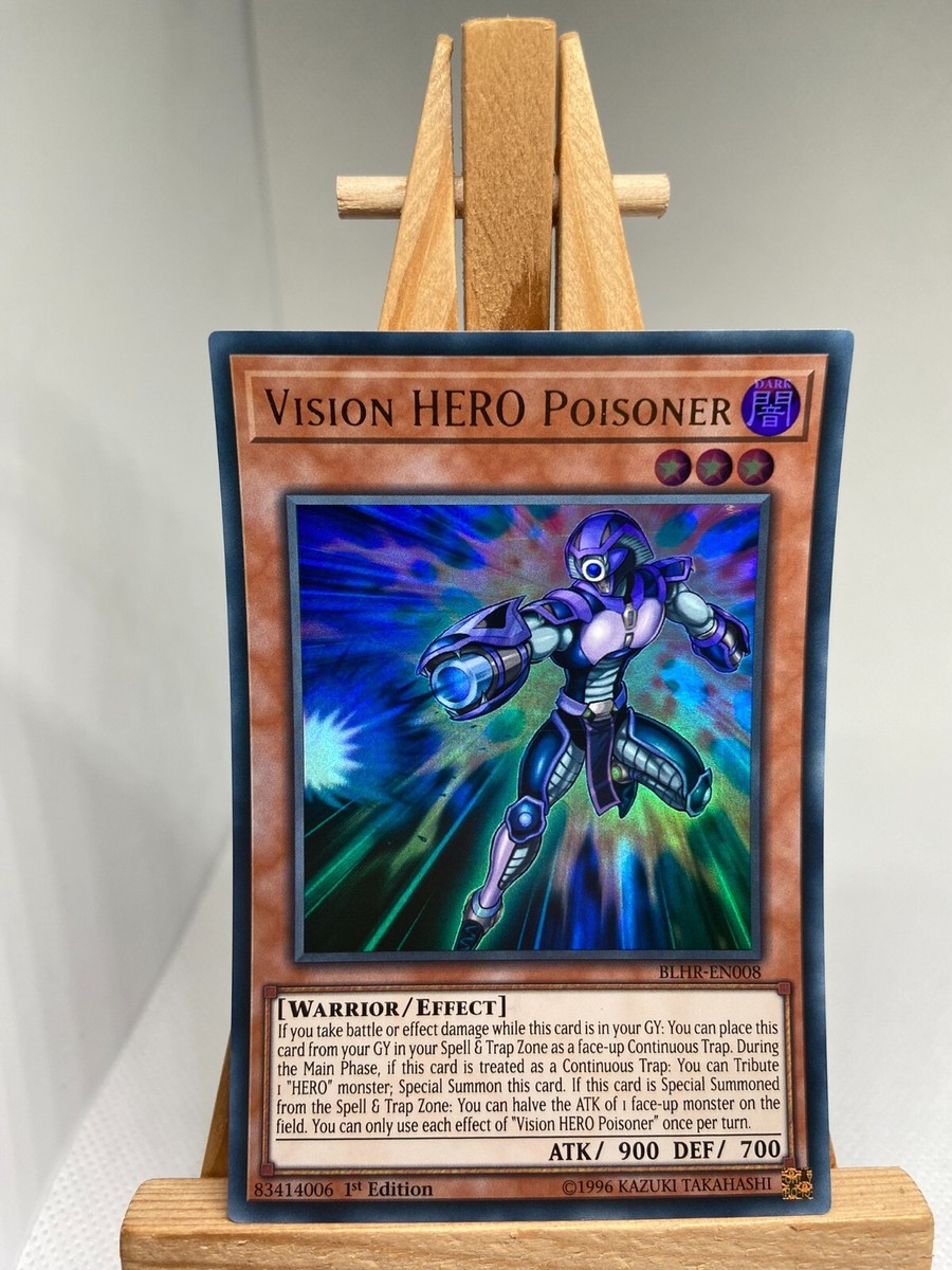 Vision HERO Poisoner - Ultra Rare 1st Edition BLHR-EN008 - NM - YuGiOh |  eBay