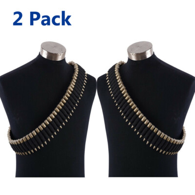 2x 50 shell Rifle Bullet Cartridge Bandolier Ammo Belt for 308 cal. 30-30 30-06
