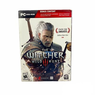 The Witcher Wild 3 Hunt-pc Bonus Content  With Manual