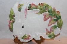 FITZ & FLOYD Classics LE LAPIN Bunny Rabbit Easter Holiday 10" Canape Wall Plate