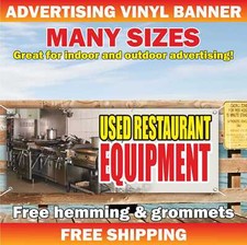 Used Restaurant Equipment Advertising Banner Vinyl Mesh Sign Bar Buffet Shop