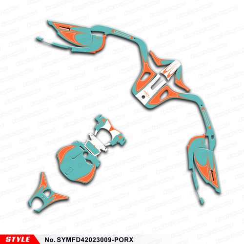 Pegatina de vinilo personalizada para motocicleta para SYM FIDDLE4 2020 2021 2022 2023 - Imagen 16 de 17