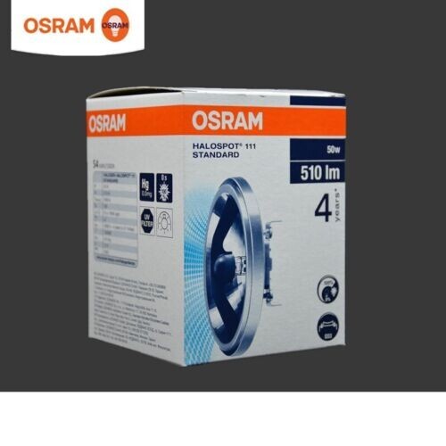 OSRAM HALOSPOT 111 12V50W 24° 41835FL Halogen Lamp Cup Aluminum Reflective Lamp - Picture 1 of 3