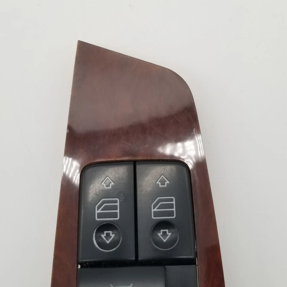 2003 - 2006 Mercedes W220 S430 S55 AMG Driver Master Window Switch Trim Wood OEM - Image 3 of 4